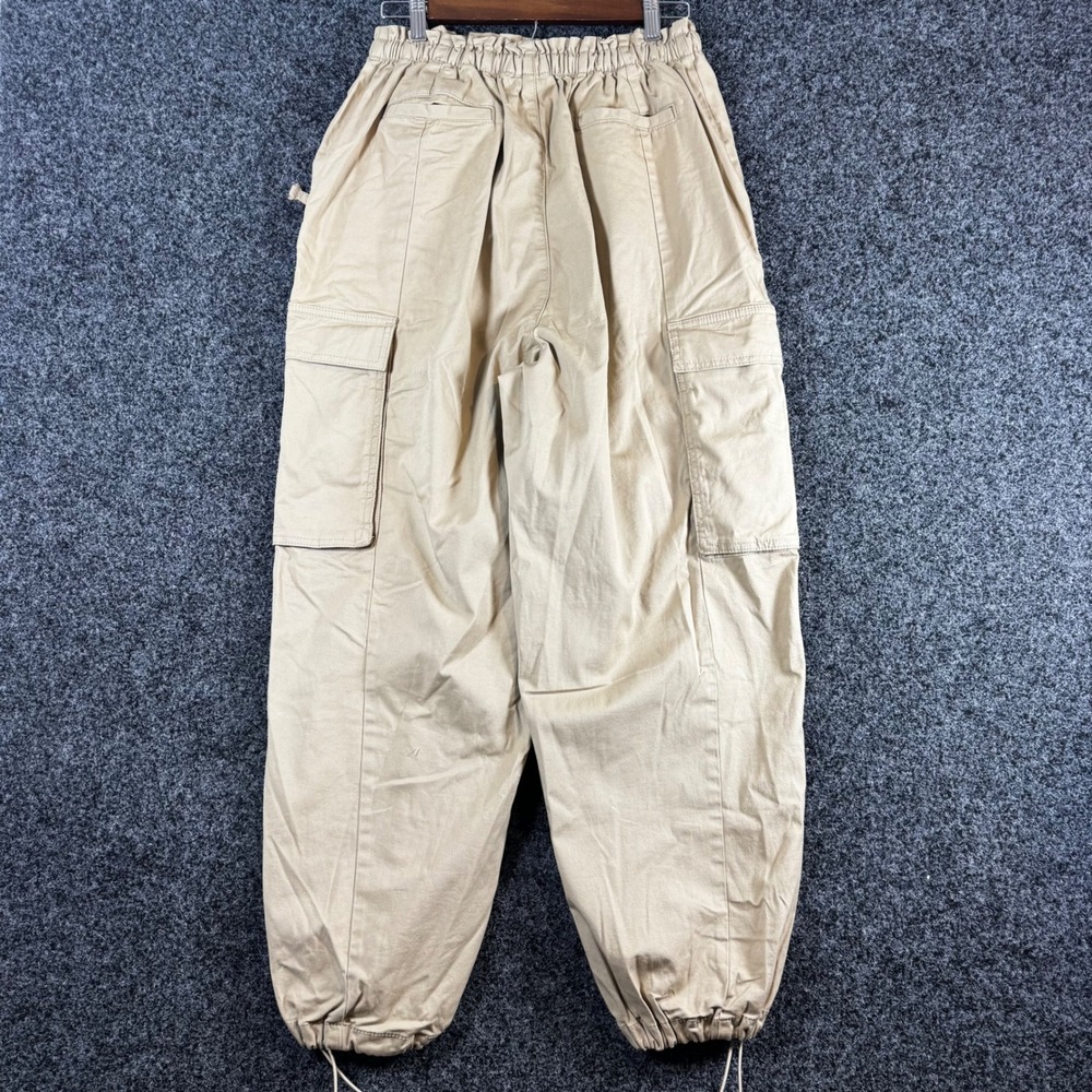 Gap Khaki Cargo Pants Womens XXS XS Tan High Rise Drawstring Jogger Utility - Picture 2 of 7